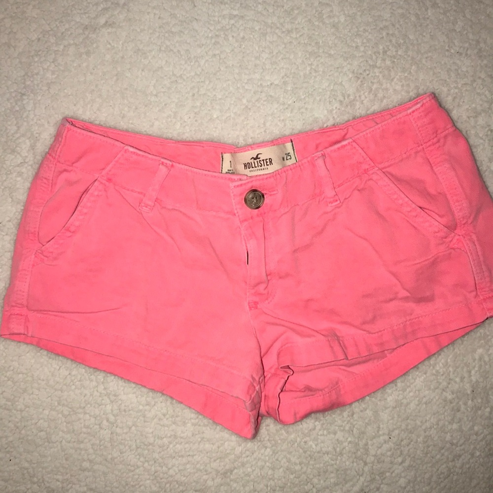 Neon Pink Hollister shorts